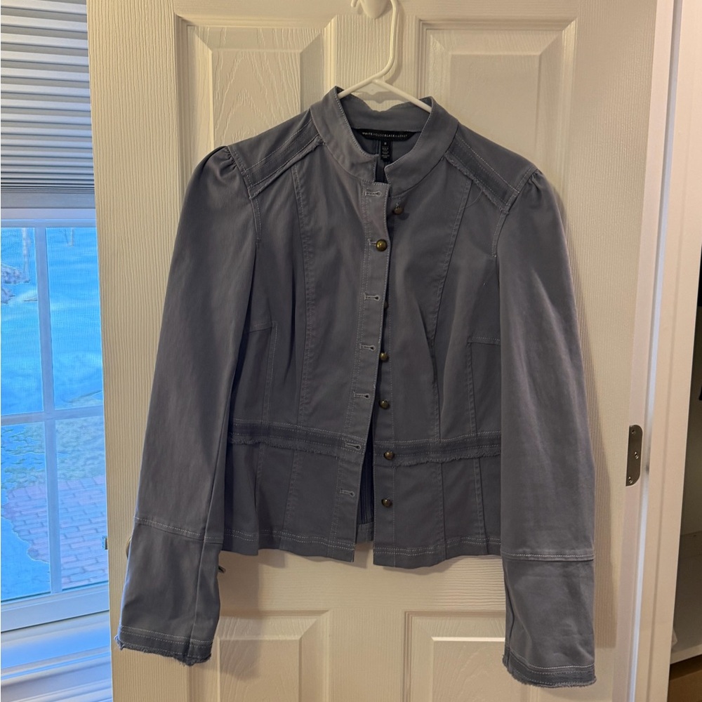 White House Black Market Blue Jean Jacket